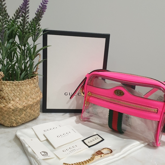 gucci see through bag